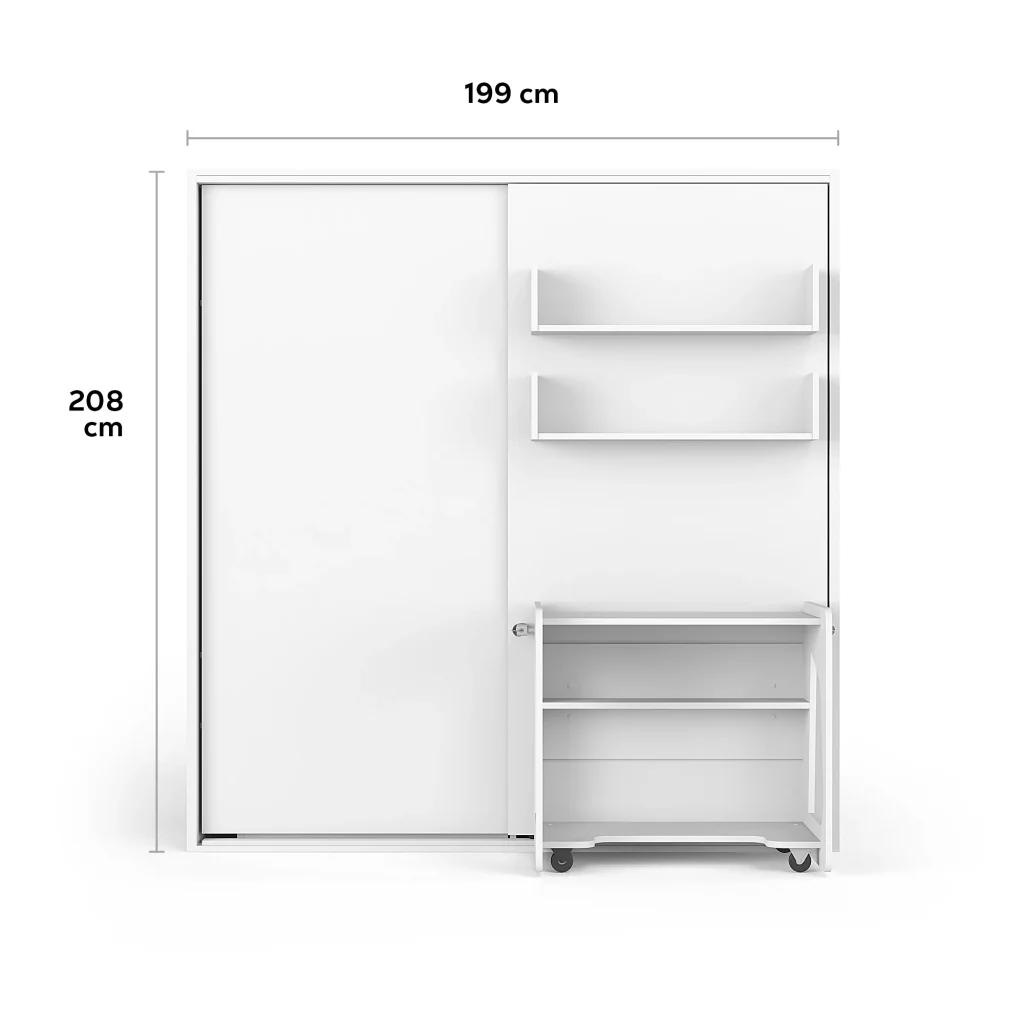 afmetingen opklapbed studio