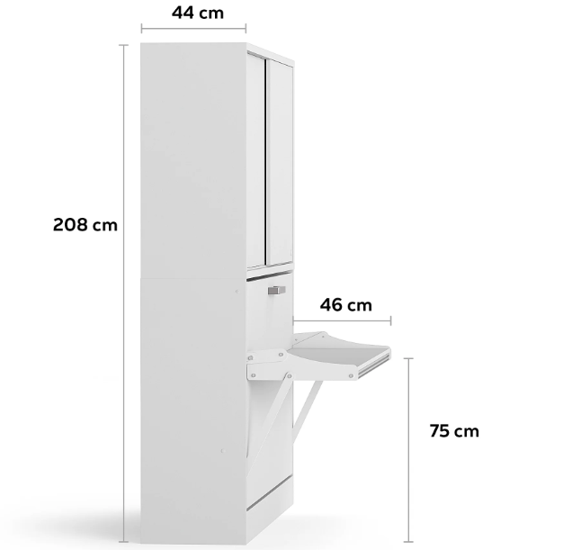 afmetingn opklapbed academy