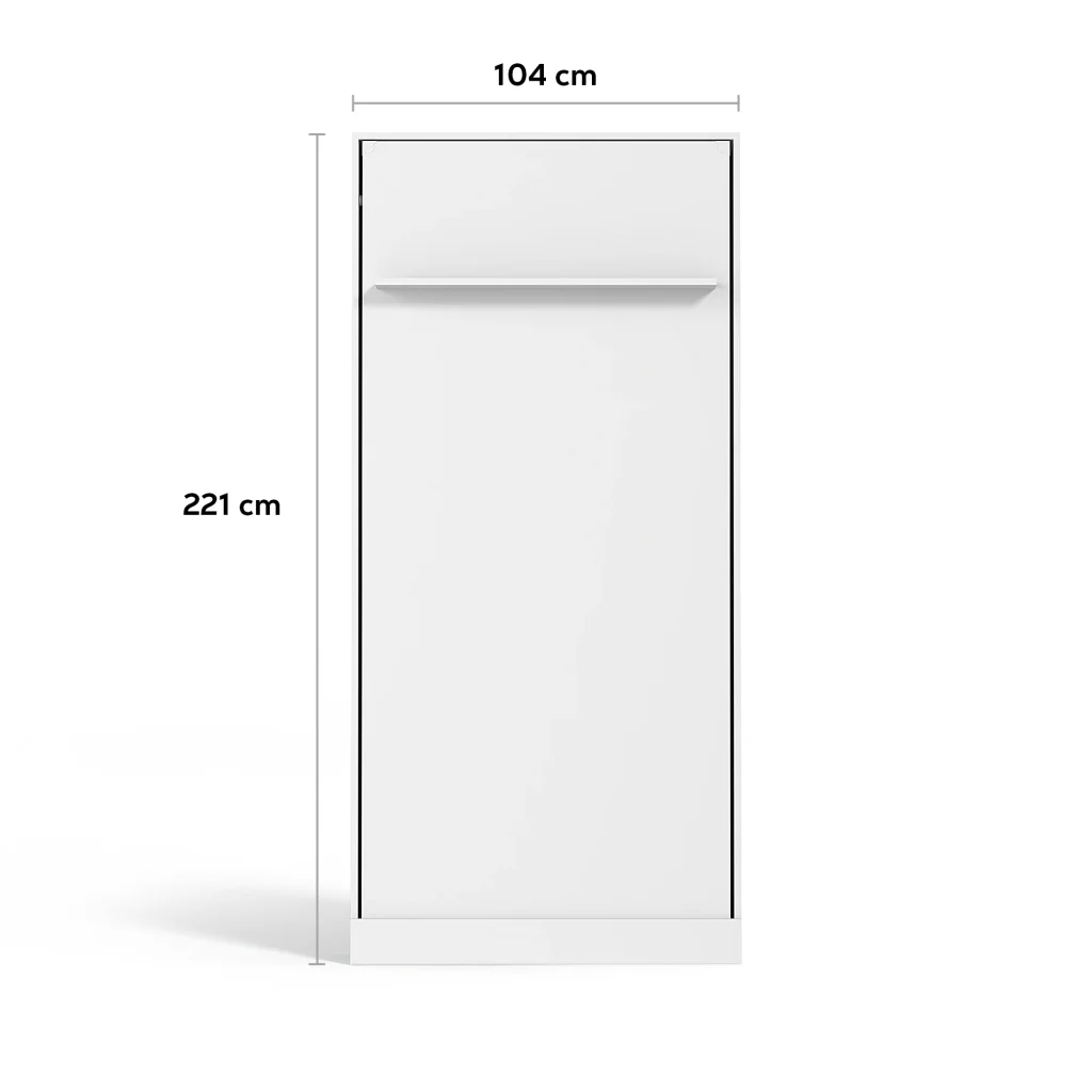 opklapbed afmeting 1 persoons