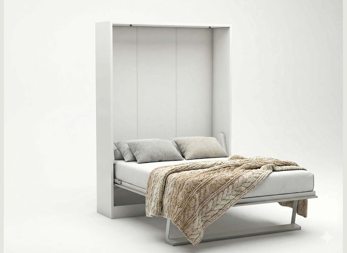 Tweepersoons opklapbed Royal Queen 150x200 cm wit - Afbeelding 4