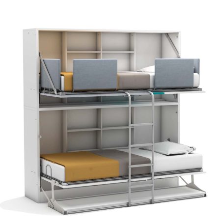 oplkapbed smart bunk met bureau