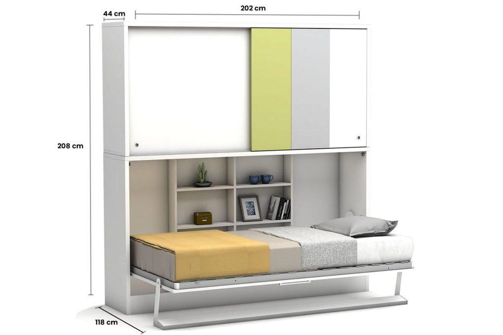 afmetingen opklapbed academy zonder bureau