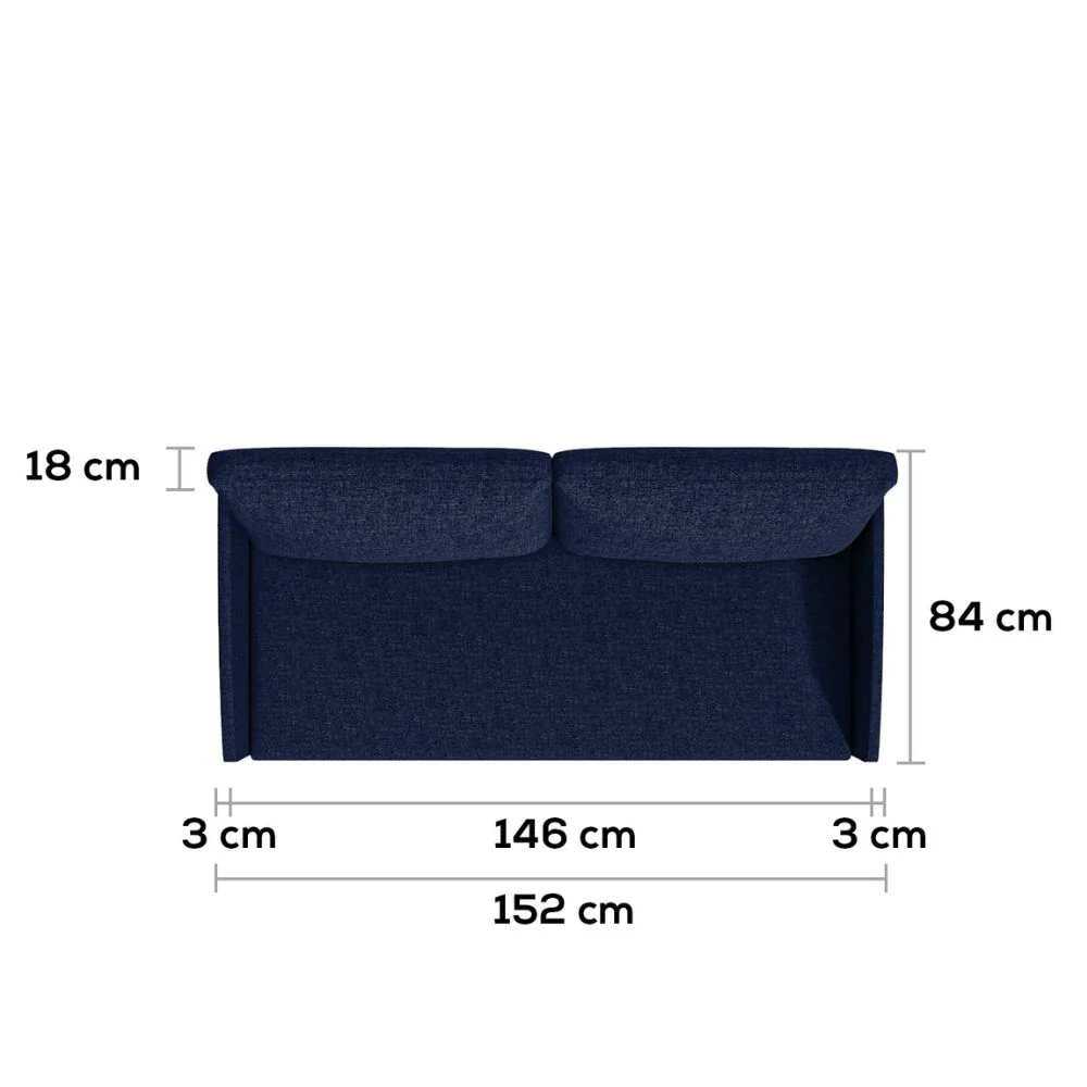 afmetingen duo sofa