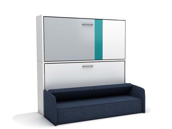 Opklap stapelbed Smart Bunk met bank - Afbeelding 5