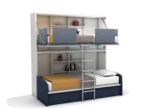 Opklap stapelbed Smart Bunk met bank - Afbeelding 6