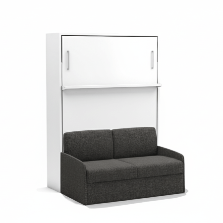 Tweepersoons opklapbed Diva loft met bank Grijs