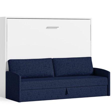Tweepersoons Opklapbed 140x190cm - Couple  - blauwe bank