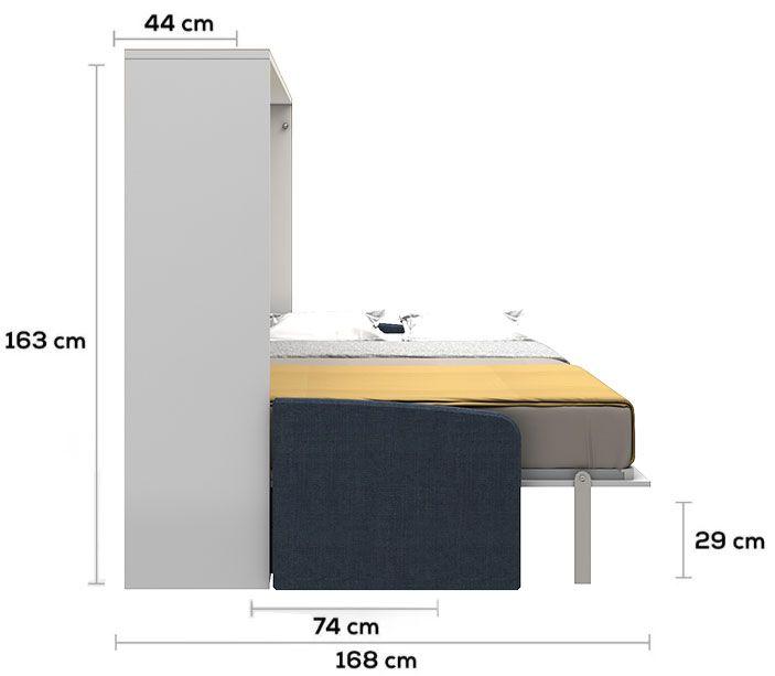 couple afmetingen met bank