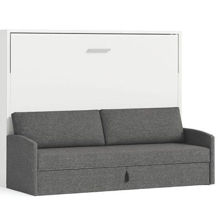 Tweepersoons Opklapbed 140x190cm - Couple  - grijze bank