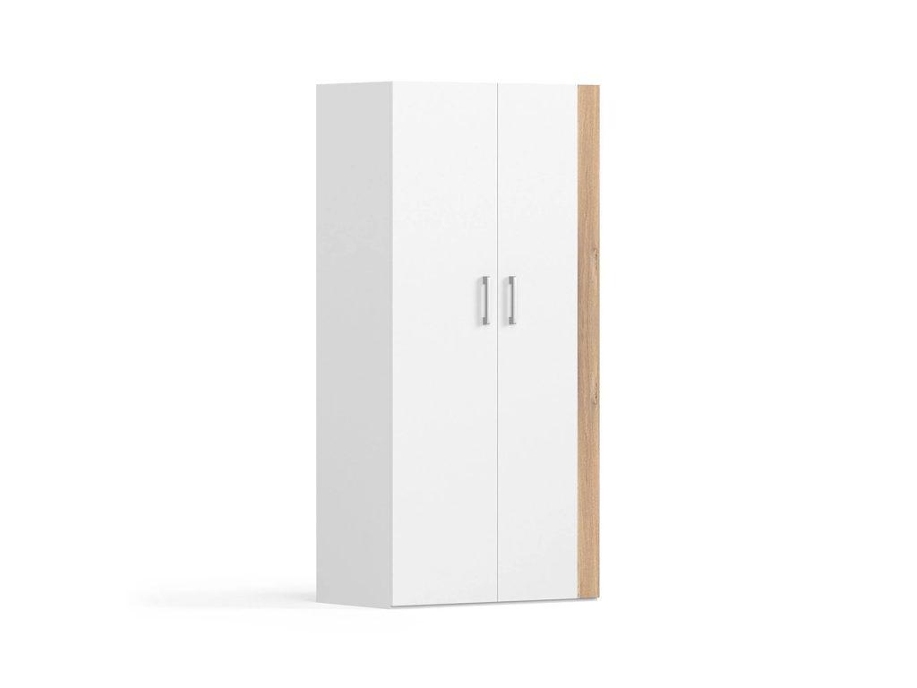 kledingkast met bruine rand